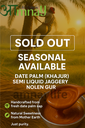 Date Palm (Khajur) Semi Liquid Jaggery/Nolen Gur (100% Chemical Free, No Preservative)-500 Gm glass Zar packing 