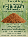Natural Unpolished Finger Millets/Ragi/Mandia-1 Kg. (Natural Farming)