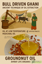 Deshi Groundnut Oil-Bull Driven, Extra Virgin, Wooden Ghani (Natural, Unrefined & Cold Pressed)